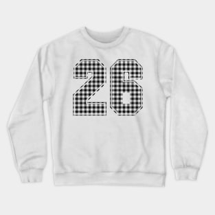 Plaid Number - 26 - Dark Crewneck Sweatshirt